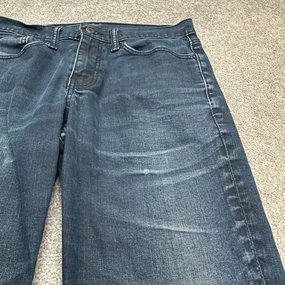 Levi's 511 Straight Leg Slim Fit Denim Jeans Mens 31x32 Dark Wash Cotton Casual